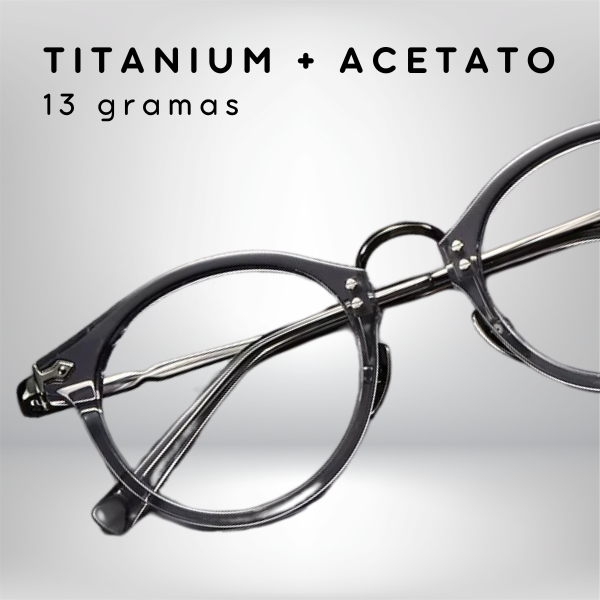 Óculos de Grau Cosmos - Feminino - Titanium 8g + Acetato + Lentes