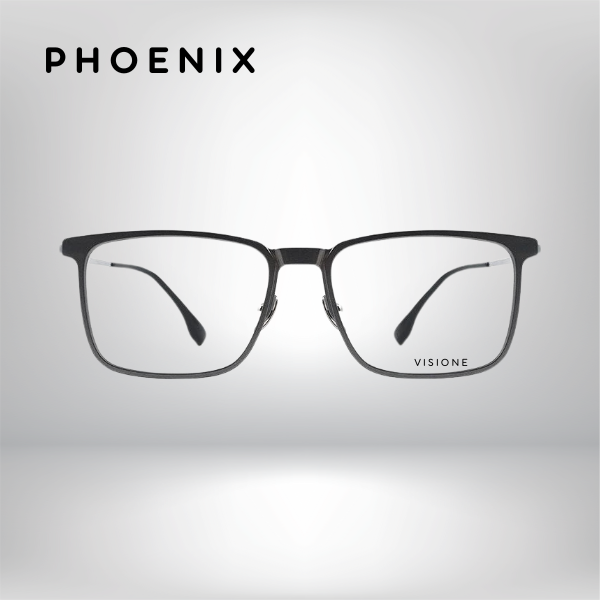 Óculos de Grau Phoenix - Masculino - Titanium 10g + 2 Lentes Clip Magnético