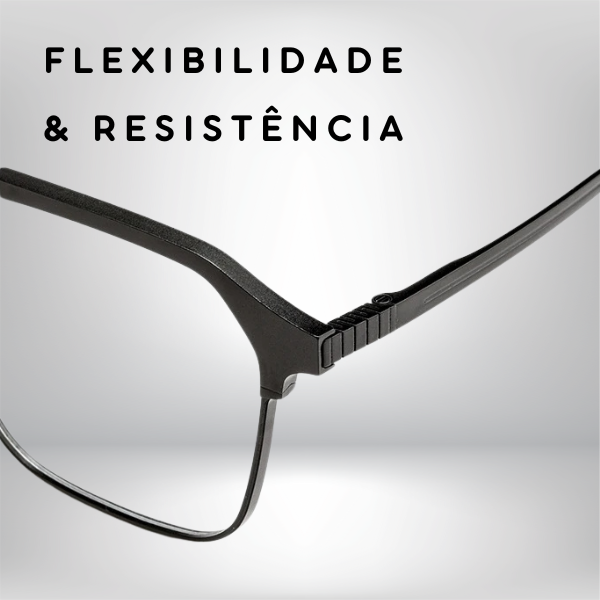 Óculos de Grau Vortex - Masculino - Titanium 12g + 2 Lentes Clip Magnético