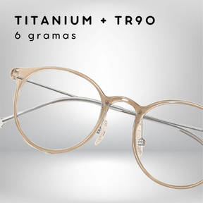 Óculos de Grau Stella - Feminino - Titanium 6g + R90 + Lentes