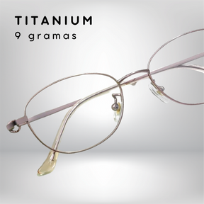 Óculos de Grau Aurora - Feminino - Titanium 9g + Lentes