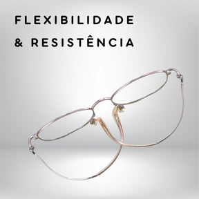 Óculos de Grau Aurora - Feminino - Titanium 9g + Lentes