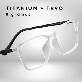 Óculos de Grau Hector -  Masculino - Titanium 8g + Lentes